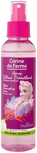 Corine De Farme | Reine Des Neiges Spray Démêlant | Disney | Cheveux Lisses Et Brillants | Fabrication Française