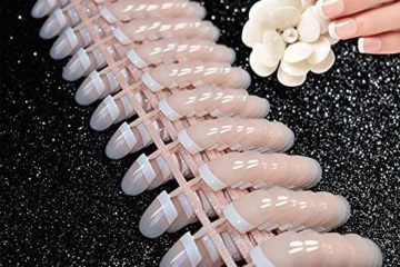 Faux ongles de courts et naturels, 240 PCS 12 tailles différentes, kit faux ongles, french manucure Naturel Manucure Ongles Nail Art Tip Décor Outils faux ongles et accessoires