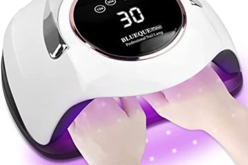 SINZONeu Lampe UV Sèche Ongles,180W UV LED Séchoir à Ongles Professionnel Automatique, 4 Minuteries 10/30/60/99S, Grand LCD Ecran, Base Aimant Démontable, pour Vernis Semi Permanent, Gel Vernis