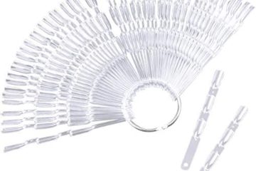 100 Pièces Présentoir des Ongles à Colorier, Présentoir Faux Ongles Pratique Nuancier, Transparent Bâtons d'Affichage, Vernis à Ongles Outil de Nail Art