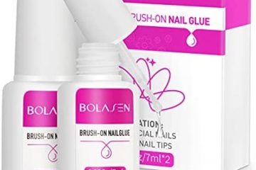 BOLASEN Colle à Ongles,Colle d'Ongle Rapide Avec Pinceau, Colle Faux Ongles Pour Pointes En Acrylique Et Colle,Colle pour ongles professionnelle pour Coller ou Réparer des Ongles Artificiels-2 * 7ml