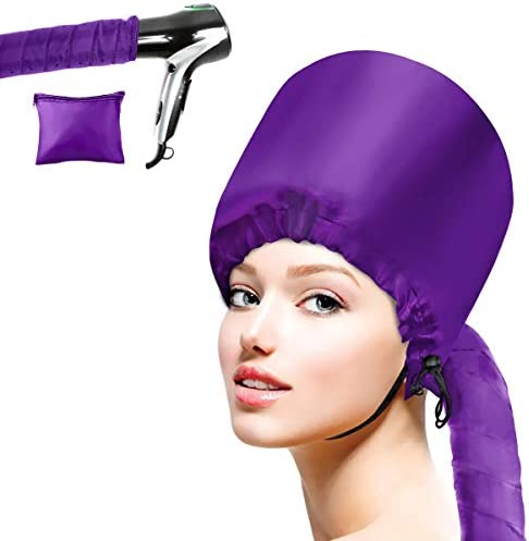 Cestmall Casque sèche, sèche de capot pour le style de séchage curling conditionnant en profondeur (purple)