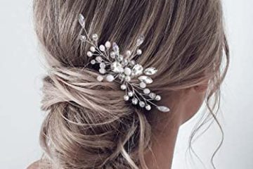 Vakkery Épingles à cheveux de mariage en cristal argenté avec strass pour femmes et filles