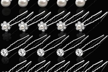 20 Pièces Épingle à Cheveux de Mariage en Strass, Gingbiss Pinces à Cheveux en Strass Avec Perles de Mariée en Forme de U, Accessoire Cheveux Mariage pour les Mariées Demoiselles D'honneur Femmes
