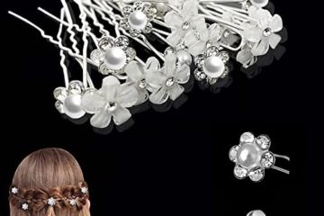 20 Pièces Épingle à Cheveux de Marriage en Strass, pince a cheveux en forme de U,cristal de fleurs forme,Accessoire Bijoux pour le style de bijoux de mariée de mariage pour Marriage Soirée