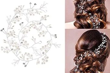 QLOUNI Mariage Cheveux Décoration Mariée Strass Mariée Chapellerie Bandeau avec Garniture en Strass avec Cristal Accessoires de Cheveux de Mariage 100 cm pour Mariée Anniversaire Fête