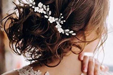 Vakkery Accessoires de cheveux de mariage Fleur pour cheveux de mariage Épingles à cheveux de mariée en cristal pour femmes et filles