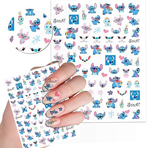 Autocollants mignons Kawaii pour ongles - Pour femmes et filles - Cadeau (75 + décalcomanes)…