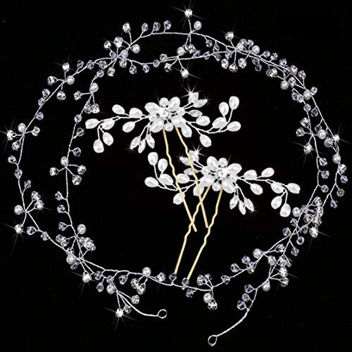 Bijoux Cheveux Perles mariage de cristaux accessoires pour Accessoires de Cheveux décoration de Mariage Cheveux décoration mariée Strass mariée chapellerie