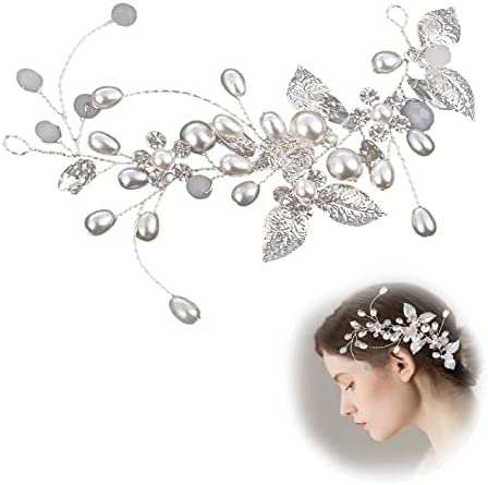 Bijoux Cheveux Mariée ,Mariage Cristal Cheveux Vignes Fleur Feuille Headpieces Accessoires De Cheveux De Mariage pour femme et fille