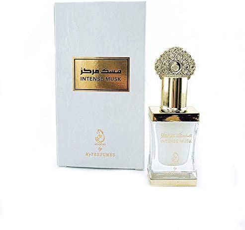 Parfum INTENSE MUSK 12ML Ou MUSC TAHARA Attar Arabe Oriental Musc Blanc Halal Pour Homme et Femme 100% Huile Sans Alcool Huile Parfumée Longue Durée Notes: Violette, Rose, Cèdre, Musc blanc, Ambre