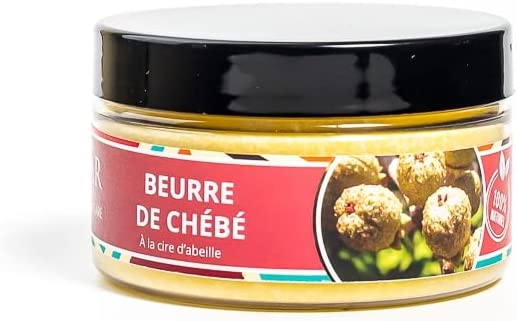 Beurre de chebe au karité et à la cire d'abeilles -NAWAR-, 100 g, soin intense anti-casse des cheveux crépus- aide au maintien de la longueur 100% naturel