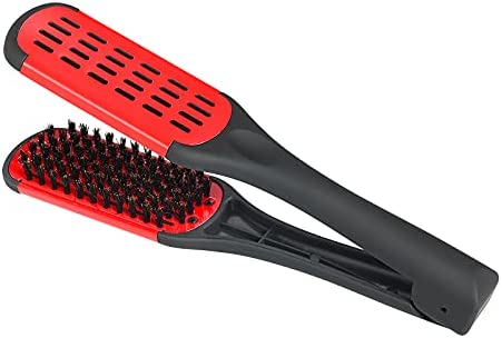 Peigne à cheveux lissant en poils de sanglier, Layhou brosse a lisser les cheveux, lissage des cheveux peigne outils de coiffure, accessoire de lissage de cheveux