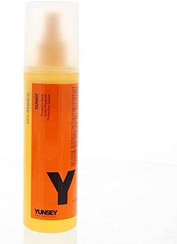 Spray Biphase Protecteur Solaire - Vigorance Sunny (250 mL) - Soin Cheveux Sans Parabènes - Répare et Nourrit - Filtre UVA et UVB -Yunsey Professional - formule pour toute la famille.