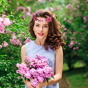 couronne fleur cheveux