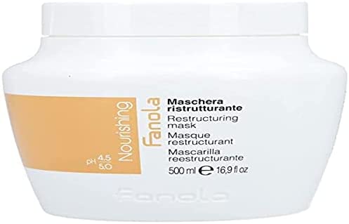 FANOLA Nourishing Masque Restructurant Cheveux Abimés, 500 ml, 1 Unité