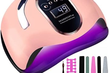 MAISITOO Lampe UV Sèche Ongles,168W UV LED Séchoir à Ongles Professionnel avec Capteur Automatique, 4 Minuteries10/30/60/99S,LCD Ecran Intelligent Lampe UV Sèche Ongles pour Toutes Les Gels