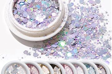 Poudre Paillettes Pour Ongles Paillettes D'art D'ongle Nail Art Poudre Multicolore Couleurs Paillette Ongles Nail Art Pour La Décoration D'art D'ongle D'artisanat En Résine De Bricolage 12 Couleurs