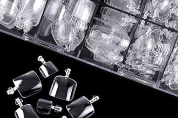 500 Pièces ongles d'orteils fullsize, 10 tailles différentes Naturel artificielle Fullsize Faux, avec Transparent boîte pour Salons de Manucure et Décoration de Pieds DIY (Transparent)