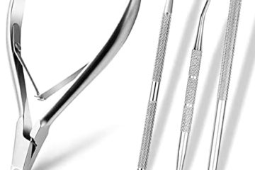 adeseal 4 Pcs Pinces à Cuticules,Trousse d'entretien des Cuticules, avec Poussoir à Envies et Fourchette Repousser Cuticule, Acier Inoxydable Manucure Pédicure Outils