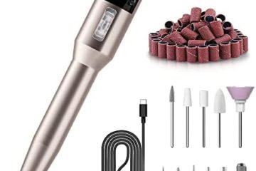 Ponceuse à Ongle Électrique Professionnel, Lime à Ongles Électrique avec Afficheur LCD et Lumières LED Fraises à Ongles Électriques Kit Machine Manucure Ongles Ponceuse pour Acrylique Gel Ongle