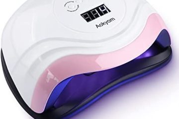 168W Lampe UV Sèche Ongles,Aokyom Lampes à Ongles Professionnel,Séchage Rapide 4 Minuterie de 10s/30s/60s/99s,36 LEDs, Grand LCD Ecran Base Démontable pour Vernis Semi Permanent Gel et Vernis