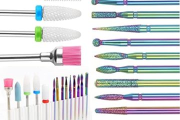Embout Ponceuse Ongles, 14pcs Céramique Ensemble Foret à Ongles Outils Salon Professionnelle, pour Manucure Pédicure Salon De Maison Utiliser