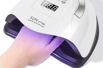 KafooStore Lampe UV Ongles Gel 220W, Séchoirs à ongles et lampes UV Professionnel Automatique, Lampe LED 10/30/60/99s avec Écran LCD, Séchage Rapide tous Gel et Vernis semi permanent, Maison et Salon