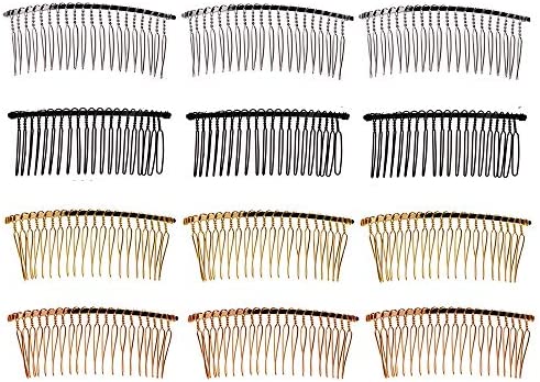 Ziyero Série de Peigne de Cheveux de Mariée Fait Main Rétro Accessoires De Peigne Mariée Peigne Latéral Voile de Mariage Mariage Voile Côté Peigne Convient pour les mariages, fêtes, célébrations, etc