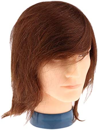 Homme Marron 10 '' Coiffure Homme Homme Mannikin Tête