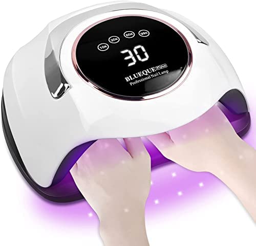 SINZONeu Lampe UV Sèche Ongles,180W UV LED Séchoir à Ongles Professionnel Automatique, 4 Minuteries 10/30/60/99S, Grand LCD Ecran, Base Aimant Démontable, pour Vernis Semi Permanent, Gel Vernis