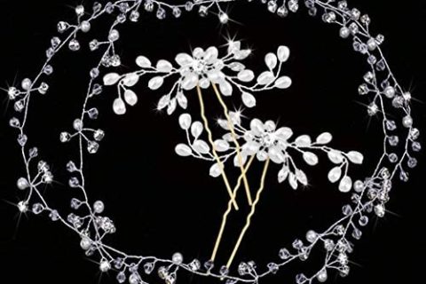 Bijoux Cheveux Perles mariage de cristaux accessoires pour Accessoires de Cheveux décoration de Mariage Cheveux décoration mariée Strass mariée chapellerie