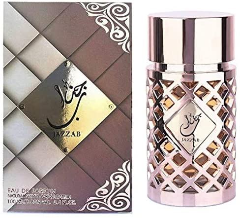 Parfum Jazzaab pour Femme Eau de Parfum de Haute Qualité et de Longue Durée, Arabe Oriental 100ML Notes épicées, agrumes, cèdre, ambre, oriental, arôme boisé