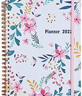 AukCherie Agenda 2022 Hebdomadaire Agenda Scolaire Agenda quotidien quo vadis 2022 Pages Notes Agenda hebdomadaire (fleur)