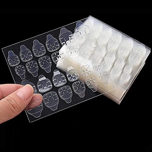 Autocollant à Ongles Double Face,Faux Ongles Autocollants,Autocollant d'Ongle Adhésif Transparent,Nail Glue Jelly Gel Ruban Adhésif,Onglets Adhésifs pour Ongles à Colle Faux Ongles Conseils 240PCS
