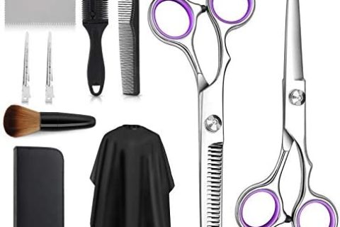 Hippodance Ciseaux Coiffure Professionnel, Ciseaux Desepaississant en Acier Inoxydable Ciseaux Clairsemés,Ciseaux de Efiler Coiffure, Ciseaux de Coiffeur Amincissants Coupe de Cheveux