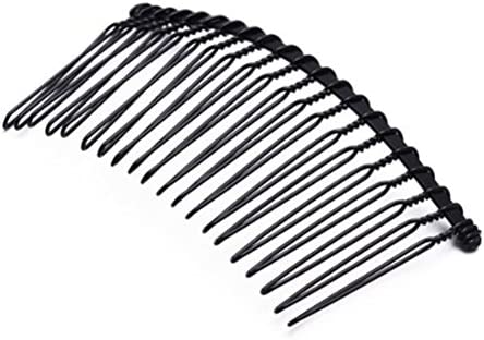 Frcolor 10pcs cheveux peigne Broche Vintage Accessoires fer pour femme Lady bricolage cheveux coiffure Black