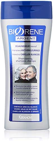 Biorène Shampooing Déjaunissant Intensif pour Cheveux Gris/Blanc 200 ml Lot de 2