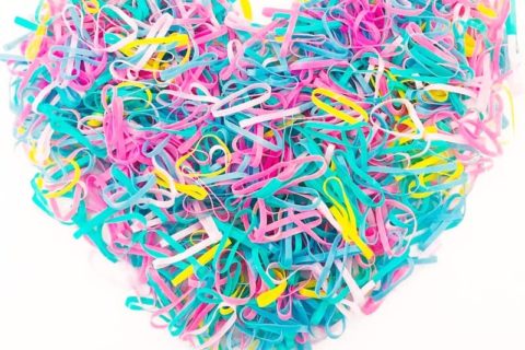 1000 Pièces Bandes de Caoutchouc Multicolore,elastique cheveux fille,petits elastiques cheveux,Bandes de Tressage de Cheveux Souples Élastique pour les Cheveux des Enfants,Coiffure de Mariage et Plus