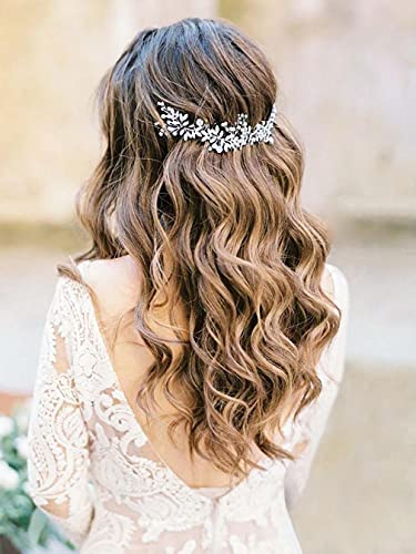 Runmi Accessoire pour cheveux de mariée - Motif feuilles de vigne - Doré - Pour femme et fille…