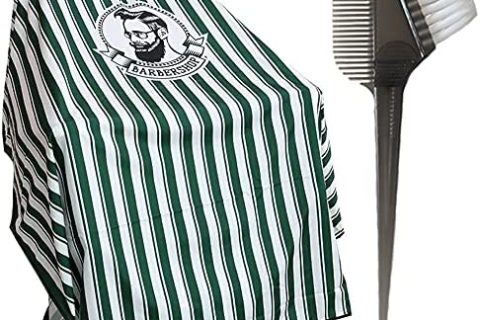 GUOQY Cape imperméable de qualité professionnelle, matériau léger et longue durabilité. Convient aux salons de coiffure et de beauté, durable et professionnel, Vert, XXL, (g-002)